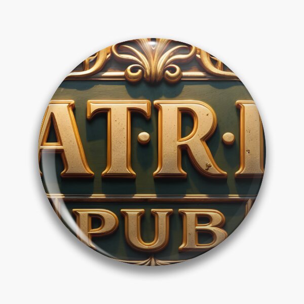 Item preview, Decorative Sign for St. Patrick's Pub with Gold Embossed Text designed and sold by Creative88Art.