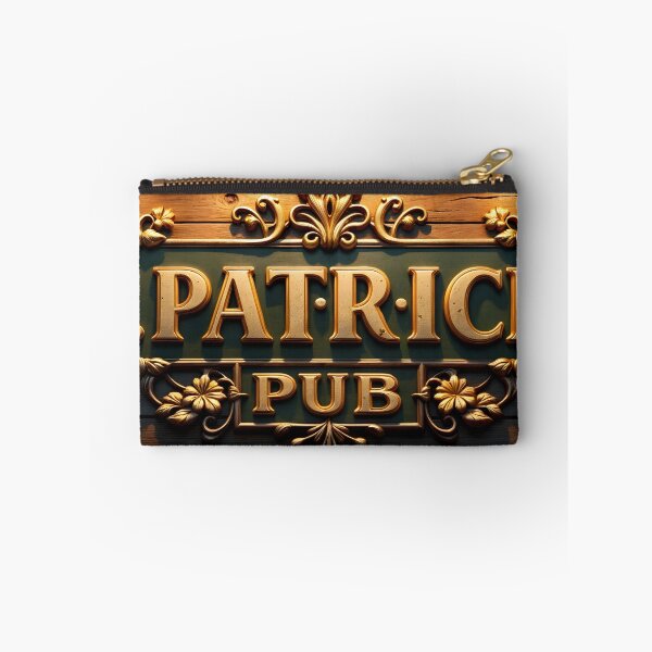 Item preview, Decorative Sign for St. Patrick's Pub with Gold Embossed Text designed and sold by Creative88Art.
