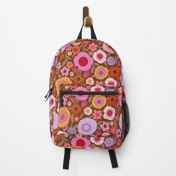 Item preview, Strawberry Floral on Chocolate Mousse designed and sold by Janet Broxon.