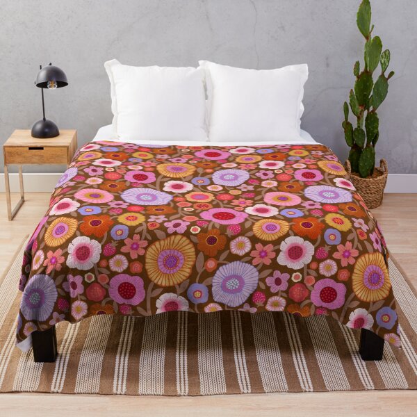 Item preview, Strawberry Floral on Chocolate Mousse designed and sold by Janet Broxon.