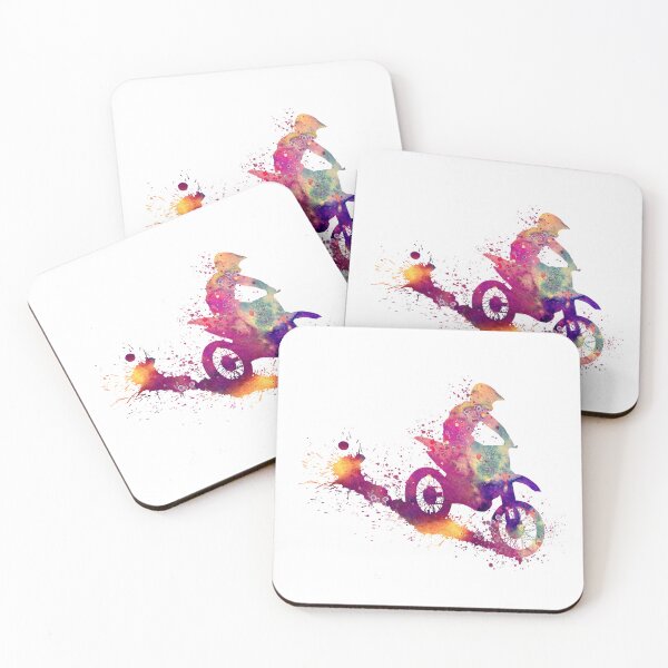 Item preview, Motocross Boy Sports Gift Watercolor Dirt Bike  designed and sold by LotusGifts.