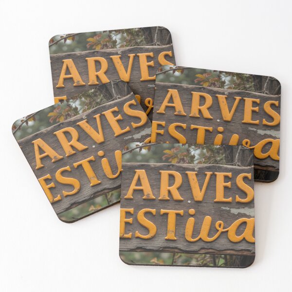 Item preview, Rustic Wooden Harvest Festival Sign with Carved Wheat Stalks designed and sold by Creative88Art.