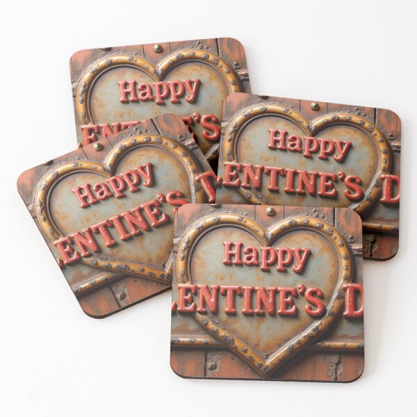 Item preview, Heart Shaped Valentine's Day Sign with Rustic Wooden Background designed and sold by Creative88Art.