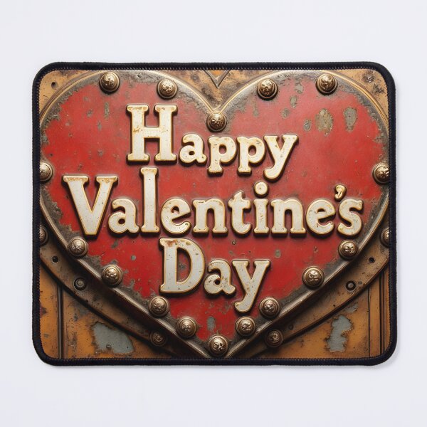 Item preview, Industrial Design with Red Heart and Valentine's Day Text designed and sold by Creative88Art.