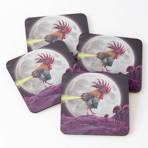 Item preview, The jet-powered rooster looks at the aliens on one of the planets. designed and sold by szbotond.