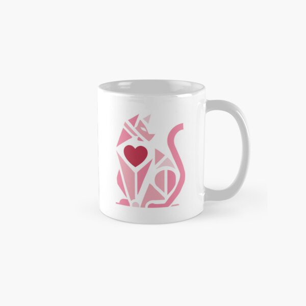 Item preview, Modern Geometric Cat Valentine's Day Design designed and sold by Artticadesigns.