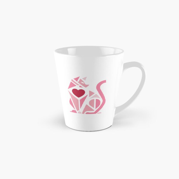 Aperçu de l'œuvre Motif géométrique moderne de chat pour la Saint-Valentin créée et vendue par Artticadesigns.