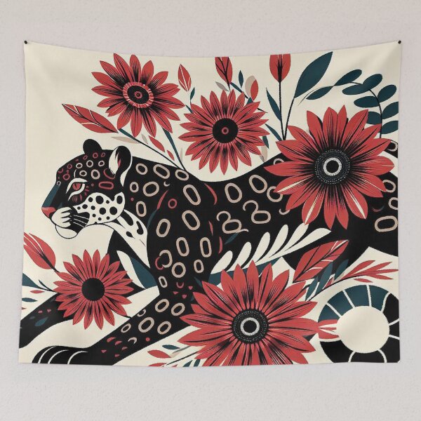 Item preview, Scarlet Bloom Leopard designed and sold by zzz888.