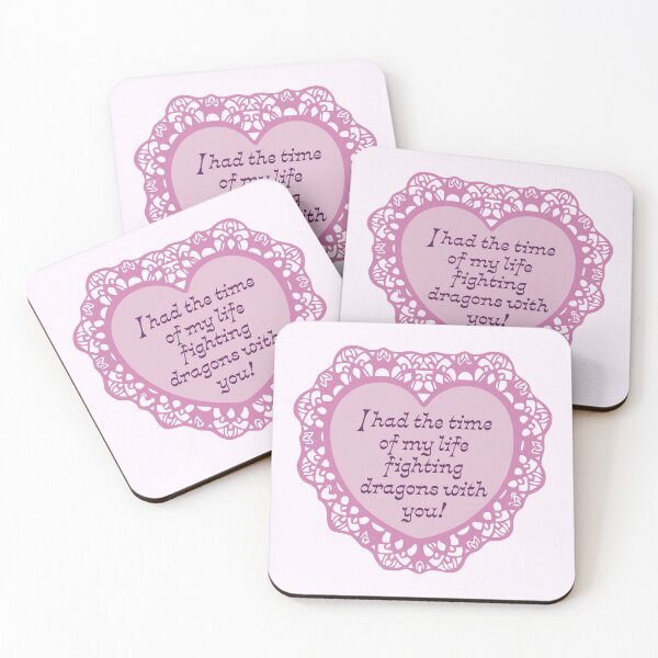 Item preview, 'Fighting Dragons With You!' Valentine designed and sold by justswemothings.