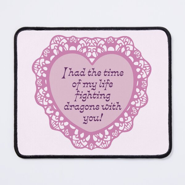 Item preview, 'Fighting Dragons With You!' Valentine designed and sold by justswemothings.
