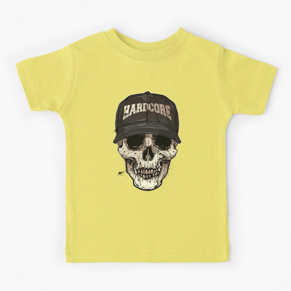 Hardcore skull | punk skull wearing a hardcore hat