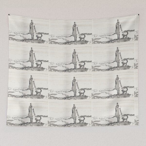 Item preview, Woman and dog looking out to sea designed and sold by MikeJory.