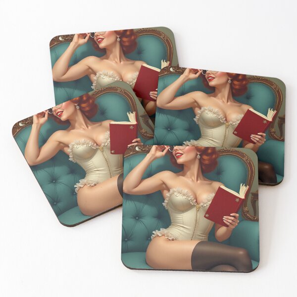Item preview, Classic PinUp - Reading Beauty designed and sold by AiFantasticArt.