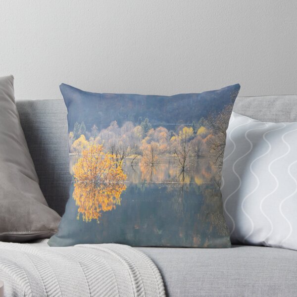 Orange tree Throw Pillow