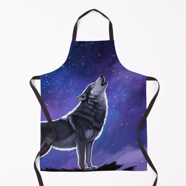 Item preview, Howling Wolf & Starlit Sky designed and sold by Pines & Starlight.