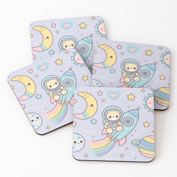 Item preview, Adorable Astronaut Animals designed and sold by Furbulous Faces.