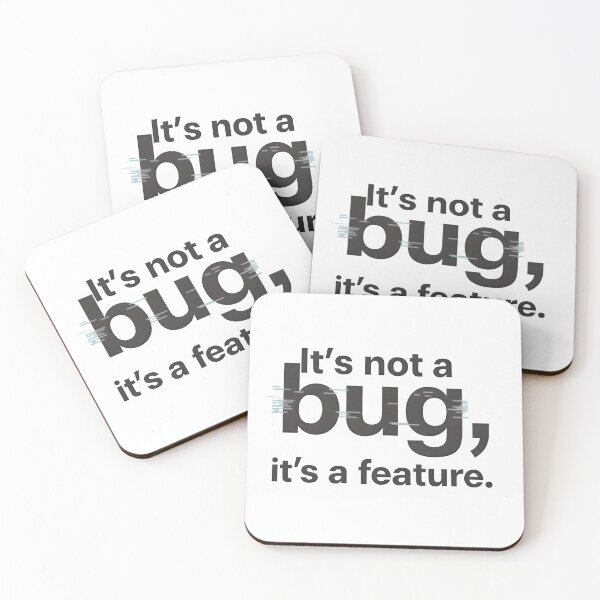Item preview, It's Not a Bug, It's a Feature - Glitchy Sticker designed and sold by JossDesign15.