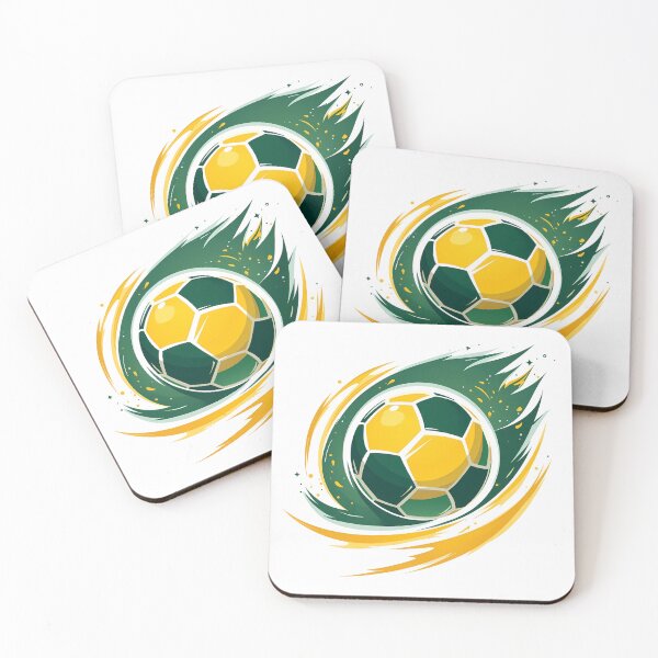 Item preview, Soccer Ball Green Yellow Illustrations Sports Moments Goal designed and sold by ART ATTACK ZONE.