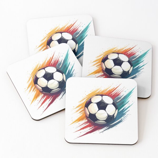 Item preview, Soccer Ball MultiColor Dynamic Illustrations Sports Moments Goal designed and sold by ART ATTACK ZONE.