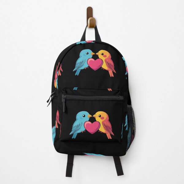 Item preview, Cute two love birds cartoon with heart designed and sold by FluffyGallery.
