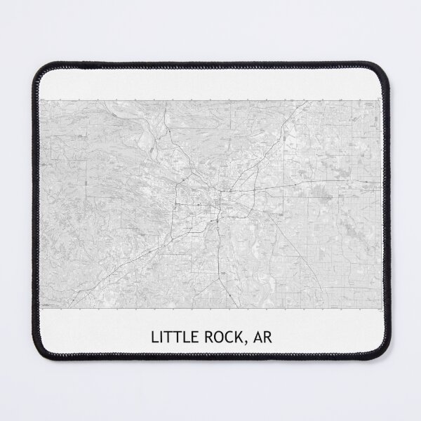 Item preview, LITTLE ROCK, AR 100K Topographical Map Black and White designed and sold by PGHPhotoCo.