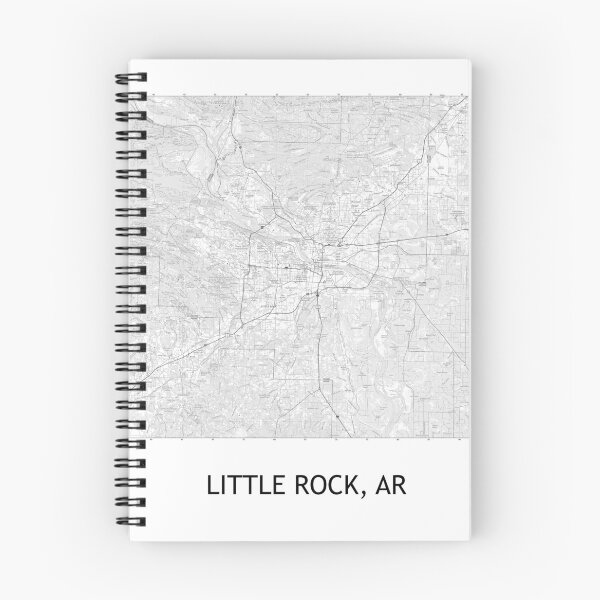 Item preview, LITTLE ROCK, AR 100K Topographical Map Black and White designed and sold by PGHPhotoCo.