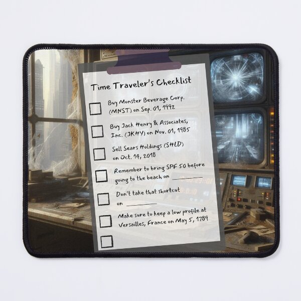 Item preview, Time Travel Checklist II b) designed and sold by nature. electrified..