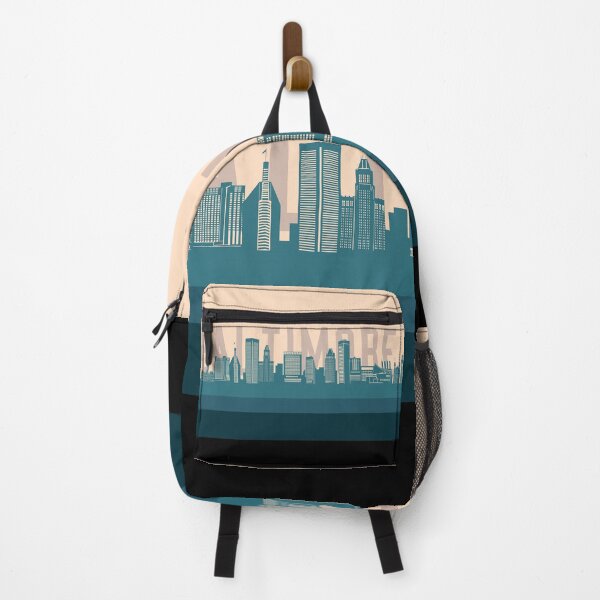 Item preview, baltimore skyline retro beige green designed and sold by BekimART2.