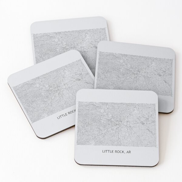 Item preview, LITTLE ROCK, AR 100K Topographical Map Grey designed and sold by PGHPhotoCo.