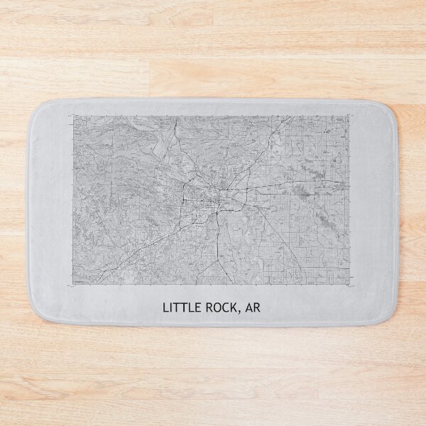 Item preview, LITTLE ROCK, AR 100K Topographical Map Grey designed and sold by PGHPhotoCo.