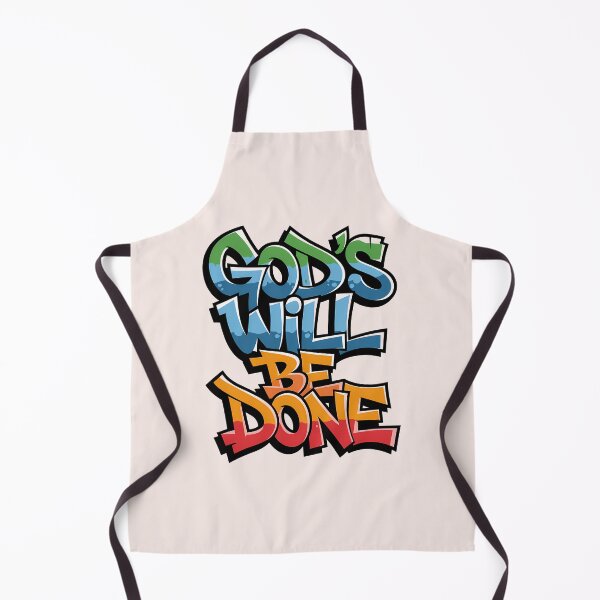 Item preview, God’s Will Be Done Graffiti Street Art Christian Bible Verse Typography designed and sold by KnitLuv.