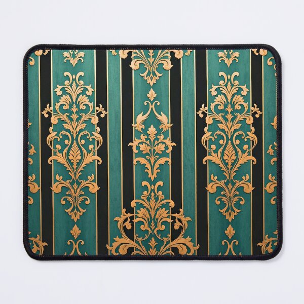 Item preview, Green Striped Gold Antique Style Damask - (Intentional Slight Discoloration) designed and sold by DesignsByPrnces.