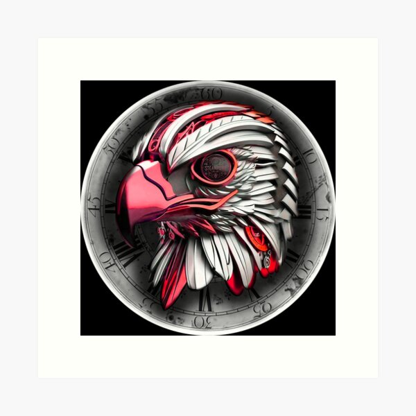 Item preview, Steampunk retro style Falcon designed and sold by Drone-tees.
