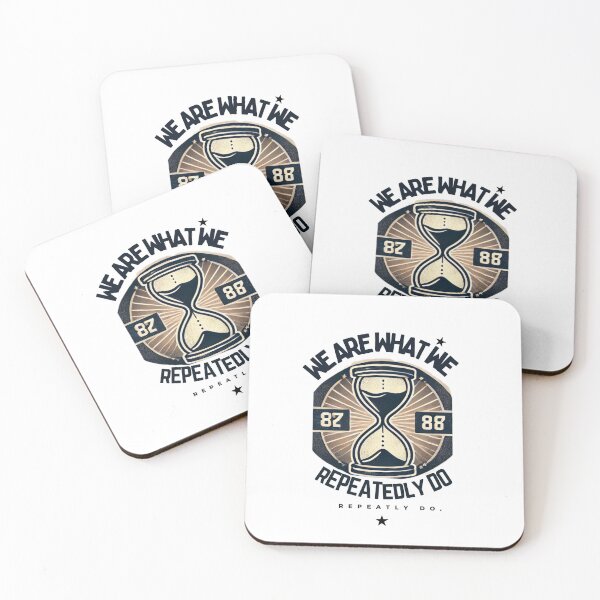 Item preview, We Are What We Repeatedly Do – Motivational Quote | Inspiring Minimalist Design designed and sold by Ai-gpt.