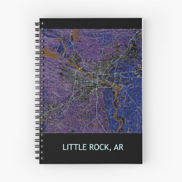 Item preview, LITTLE ROCK, AR 100K Topographical Map Dark designed and sold by PGHPhotoCo.