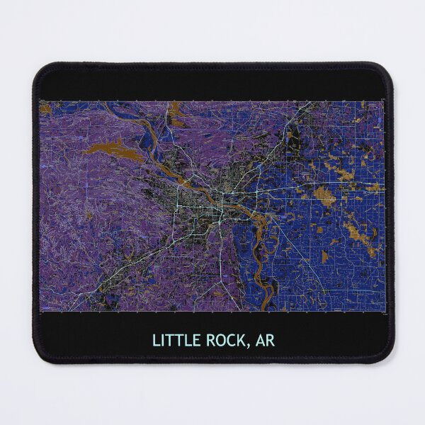 Item preview, LITTLE ROCK, AR 100K Topographical Map Dark designed and sold by PGHPhotoCo.