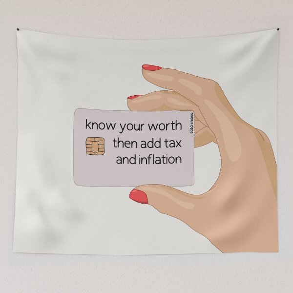 Item preview, Know your worth by Sasa Elebea designed and sold by Sabrina Brugmann.
