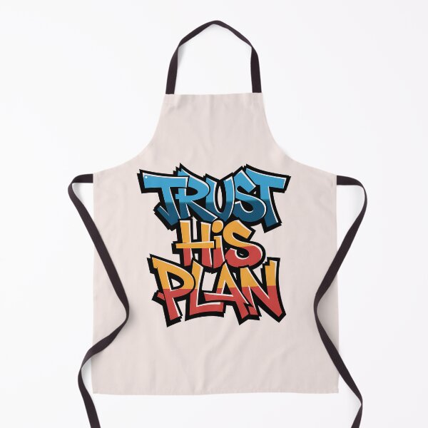 Item preview, Trust His Plan Graffiti Street Art Christian Bible Verse Typography designed and sold by KnitLuv.