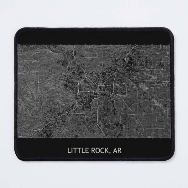 Item preview, LITTLE ROCK, AR 100K Topographical Map Black designed and sold by PGHPhotoCo.