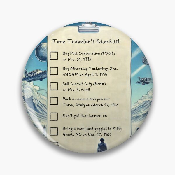 Item preview, Time Travel Checklist III designed and sold by nature. electrified..