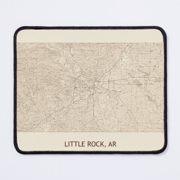 Item preview, LITTLE ROCK, AR 100K Topographical Map Vintage designed and sold by PGHPhotoCo.