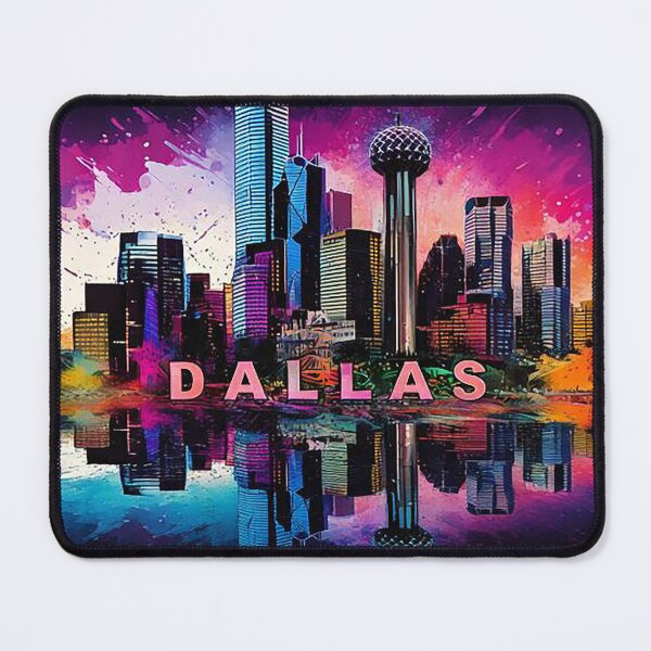 Item preview, Vibrant Dallas Texas Skyline with Street Art Style designed and sold by Phat Dog Designs .