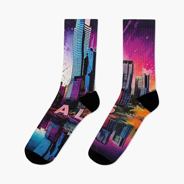 Item preview, Vibrant Dallas Texas Skyline with Street Art Style designed and sold by Phat Dog Designs .