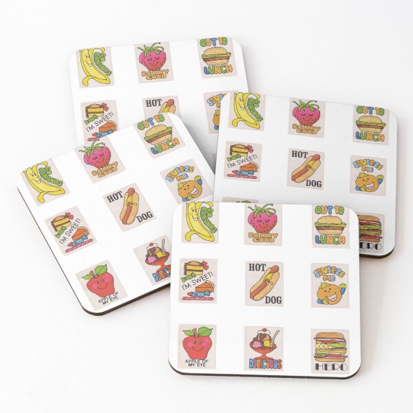 Item preview, vintage food sticker pack designed and sold by maggieemae.