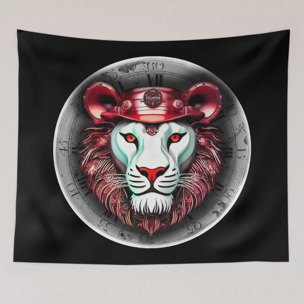 Item preview, Steampunk retro style Lion designed and sold by Drone-tees.