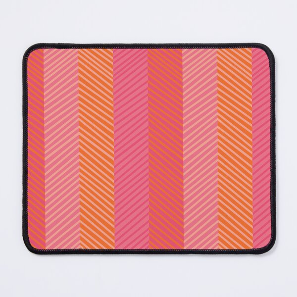 Item preview, Slanted-Chevron Stripes-Tangerine-Grapefruit Juice Pink-Bright Bohemian designed and sold by Annette Chabidon Studio.