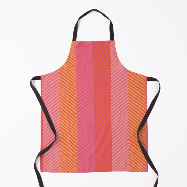 Item preview, Slanted-Chevron Stripes-Tangerine-Grapefruit Juice Pink-Bright Bohemian designed and sold by Annette Chabidon Studio.