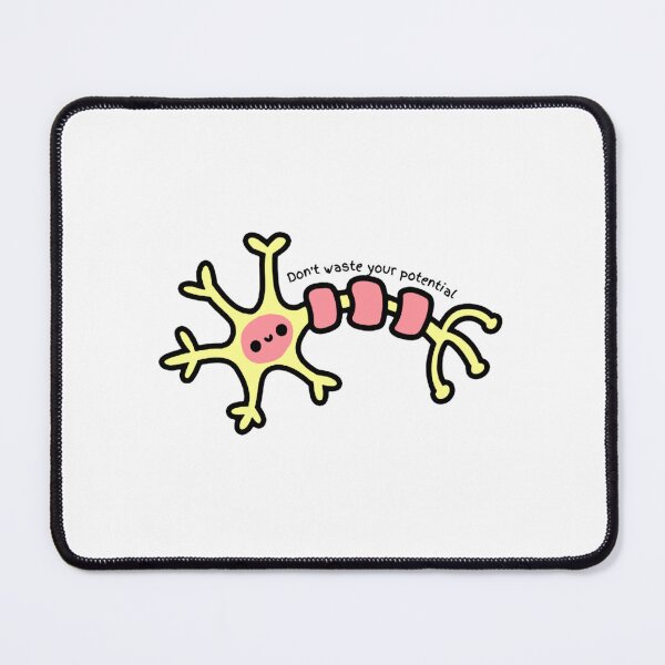 Item preview, Don_amp_t waste your potential - Cute Neuron - Psychology Design designed and sold by PenXGift.
