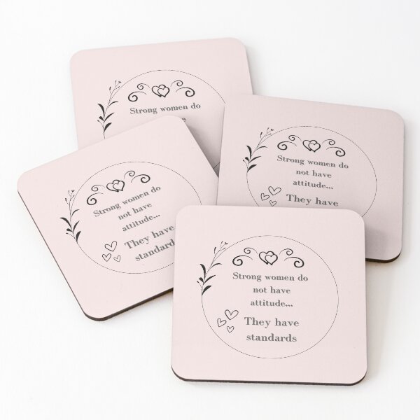 Item preview, Strong Women Have Standards – Empowering Feminist Quote designed and sold by TiggsnPigsArt.