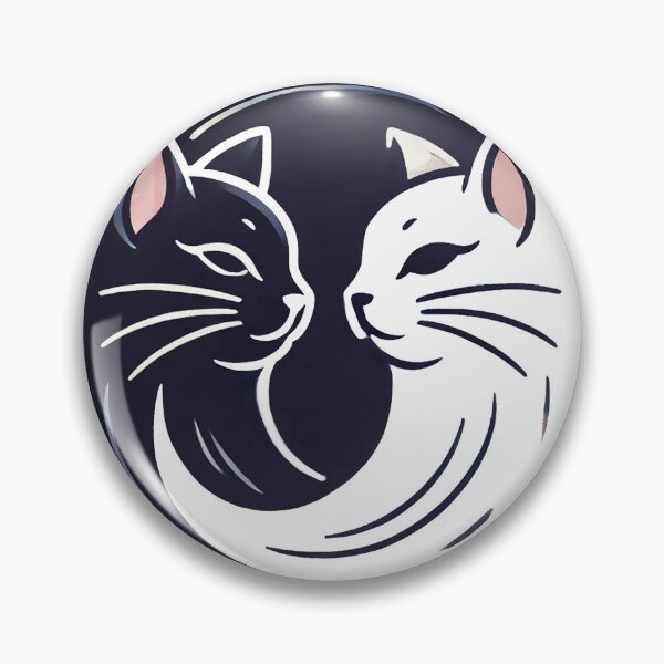 Item preview, Cat Love - Yin & Yang - Exclusive Sticker (SALE!) designed and sold by WeLoveCatss.